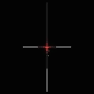 Magnified HTR Tactical Cross Red