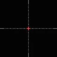 Magnified Cross Mil Dot Red