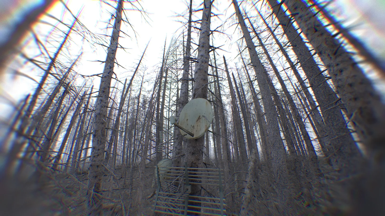 The satellite dish is decorative and has no gameplay function.