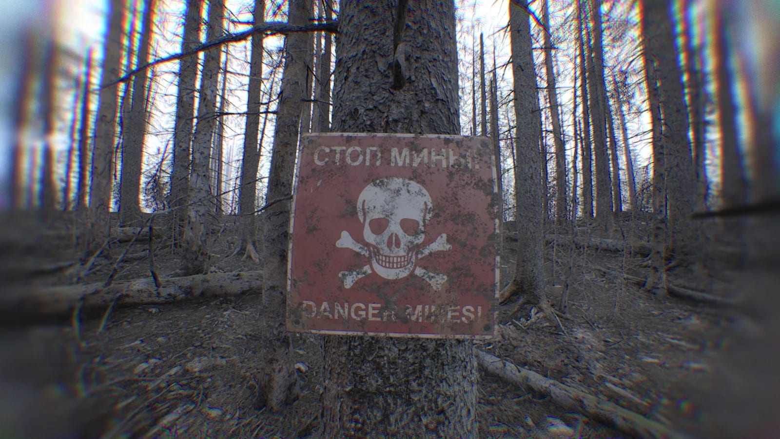 Map trenches mines warning