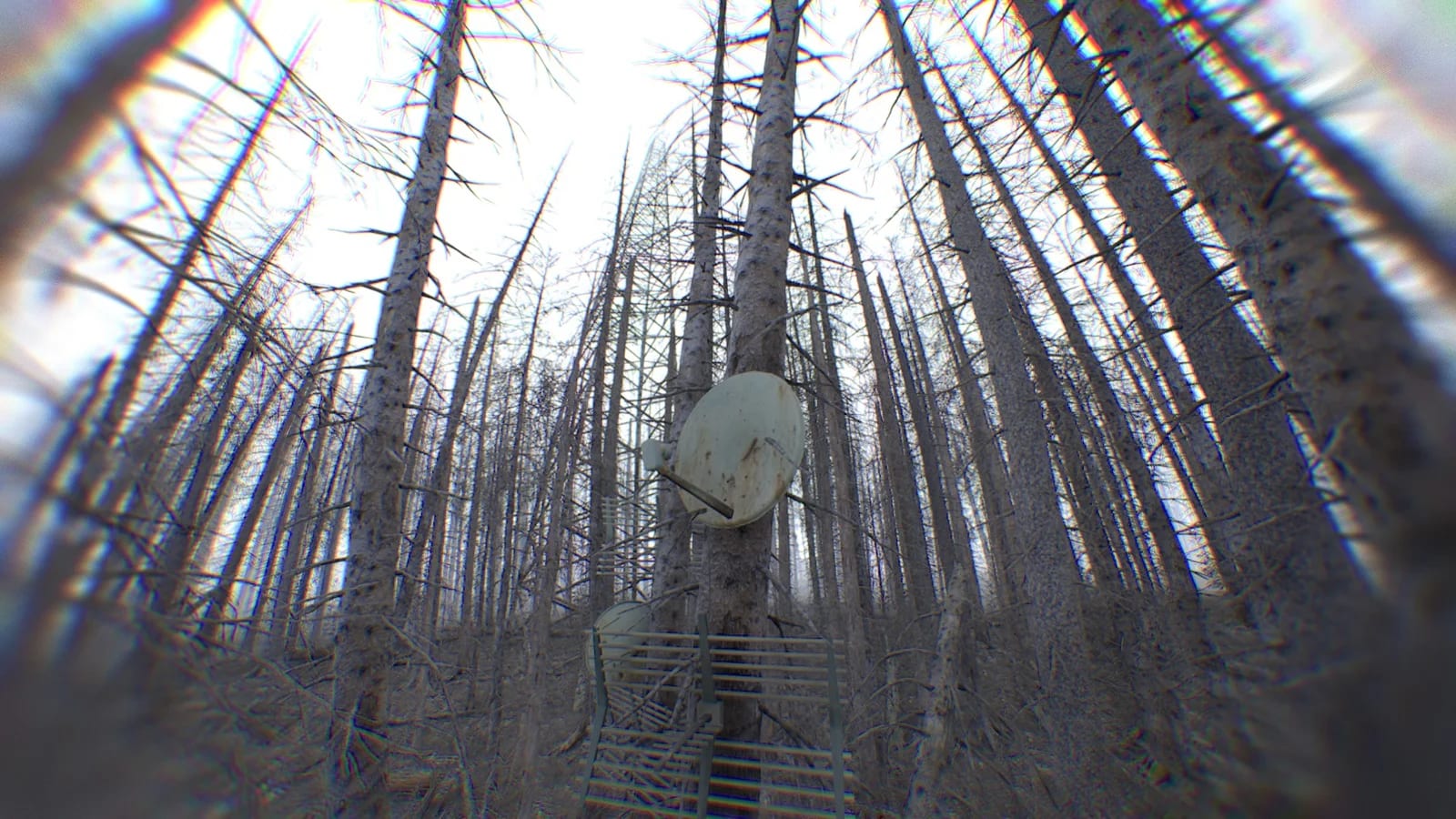 The satellite dish is decorative and has no gameplay function.